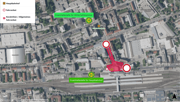 Eröffnung Koralmbahn - Ansicht der Umleitung